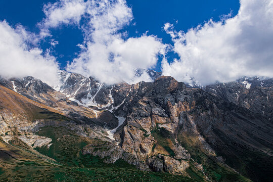 A wonderful mountain landscape in Southern Kazakhstan. Sairam-Ugam