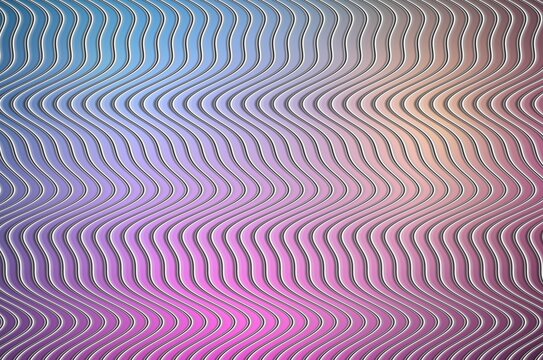Pastel wavy glass background with lavender, pink, cyan and beige lines