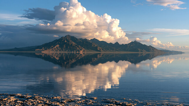 Salt Flat Mirror After Rain