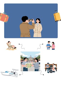 Travel Vacation Mind Map Template
Travel mind map template with vacation planning and tourism illustrations.