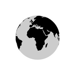 globe on white background © Husin Amami