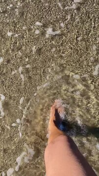 Camminare in spiaggia