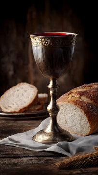 wine and bread