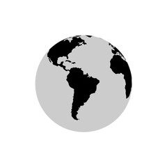 world map with globe © Husin Amami