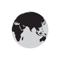 globe on white background © Husin Amami