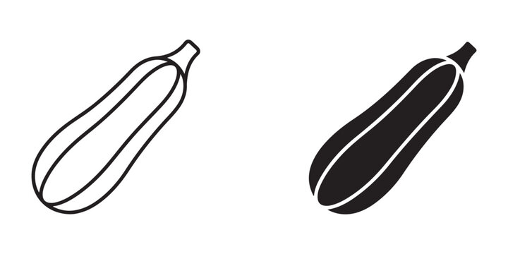 zucchini vegetables side by side for graphic design use