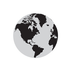 world map with globe © Husin Amami