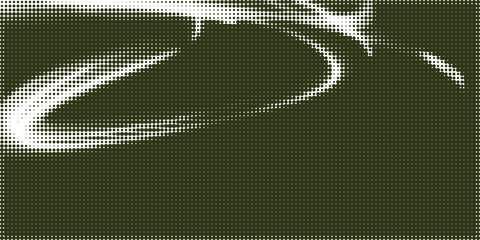 Obraz premium Abstract pixel art design with curved lines and dots Vector, illustration Halftone