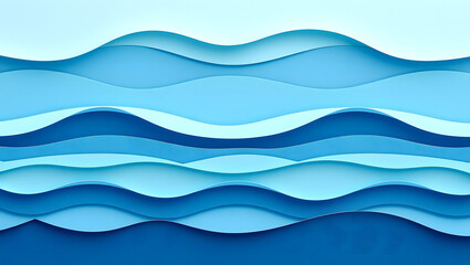 Obraz premium blue wave background