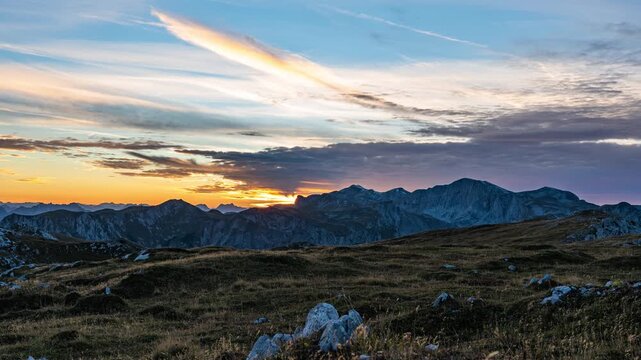 Sonnenuntergang Hochschwab Gebiet - Hochsteiermark - Steiermark
