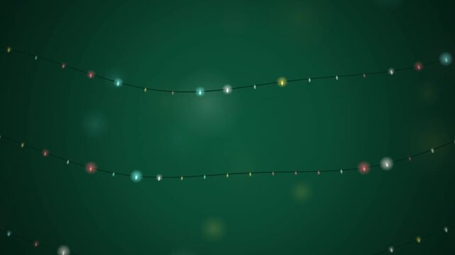 Decorative string lights with bokeh effect, perfect for festive and celebratory occasions