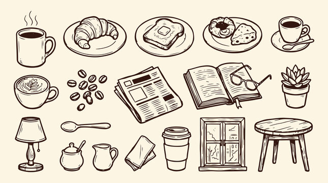 Morning Wellness Routine Doddle Design Set