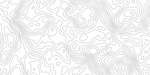 Topographic map contour lines pattern on a white background © ASHA