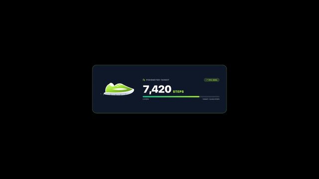 Modern Fitness Pedometer Running Shoe Step Counter 4K 60fps