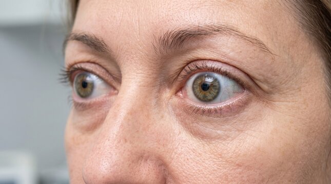 Realistic Exophthalmos &ndash; Bilateral Eye Proptosis Clinical Sign