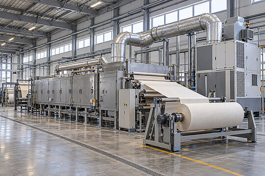 Photorealistic Energy Efficient Textile Drying Factory