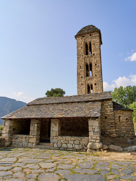 Esgl&eacute;sia de Sant Miquel d'Engolasters, Romanesque Church in Engolasters, Escaldes-Engordany Parish, Andorra, Europe