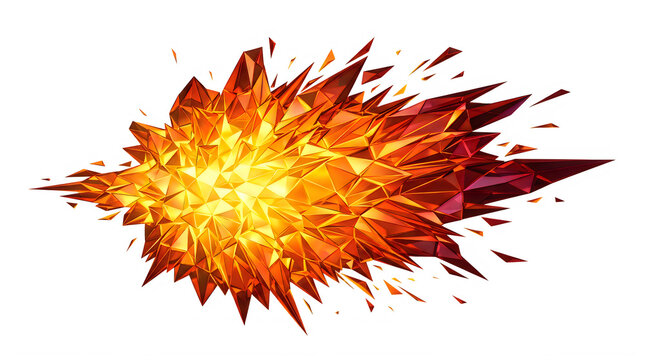 Pixel art fireball explosion effect for retro video games