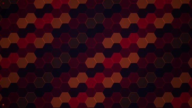 Dark red and black hexagonal pattern creates geometric texture