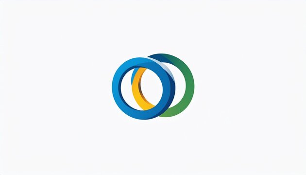 Three colorful interlocking rings overlap on a white background.