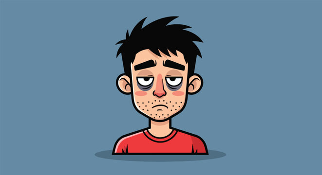 Tired Man with Dark Circles Under Eyes 6.