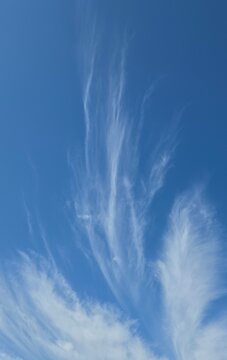 Beautiful blue sky with white clouds, wallpaper