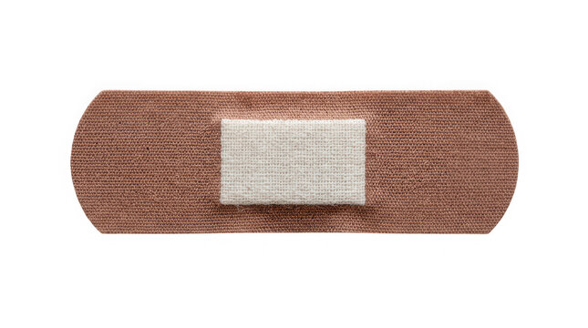 Adhesive bandage strip for medical wound care and first aid protection on skin surface