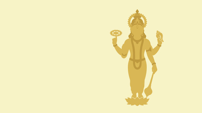 silhouette of a lord durga puga potrait
