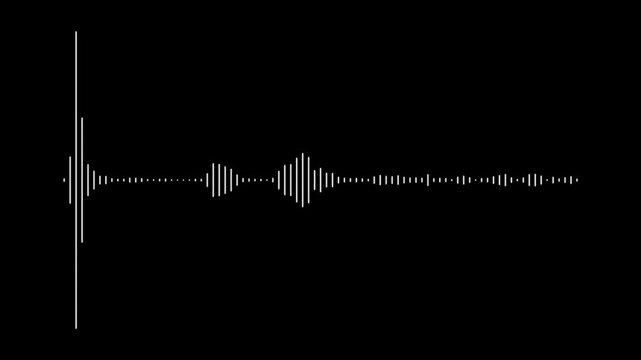 animated acoustic intelligence display, evolving signal patterns and moving frequency indicators, futuristic sound engineering concept, modern studio technology interface, rhythmic motion graphics. 4k