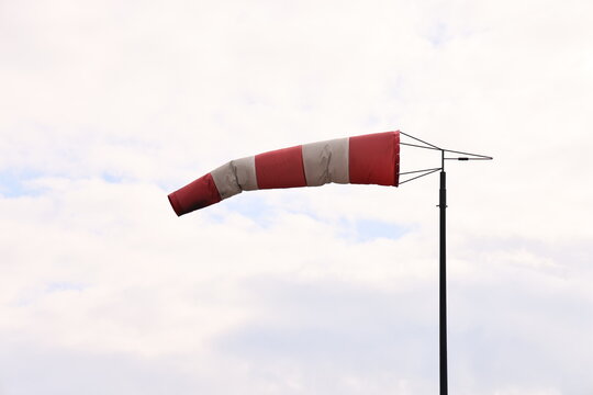 wind sock on blue sky