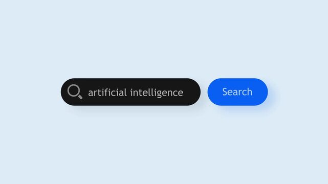 Artificial intelligence search bar