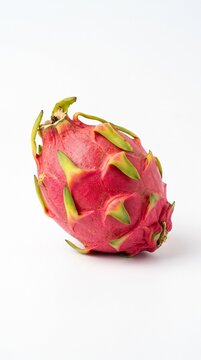 dragon fruit on white background