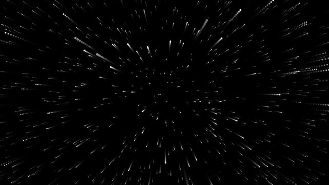 Abstract Hyperspace Starfield Motion Background in Deep Space