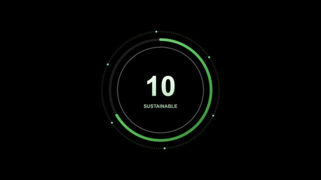 Dynamic Countdown Timer with Circular Neon Glow Effect.
