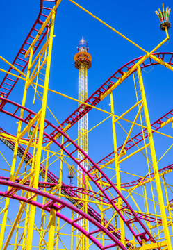 typical tracks of a rollercoaster
