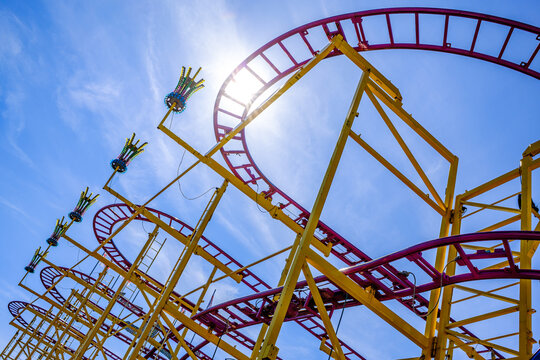 typical tracks of a rollercoaster