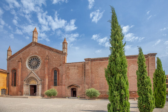 historic Church of San Francesco, situated on Piazza San Francesco d'Assisi in Mantua, Lombardy, Italy