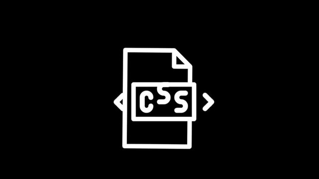 Styling web pages with CSS file icons on a dark background
