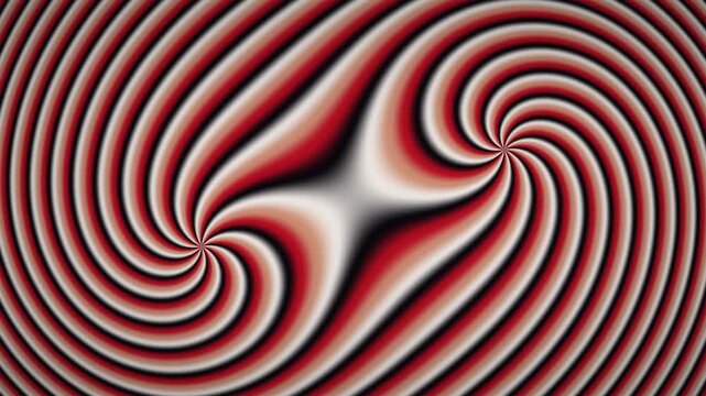 Ruby Onyx Julia Spirograph, Layered Math Fractal Rosette