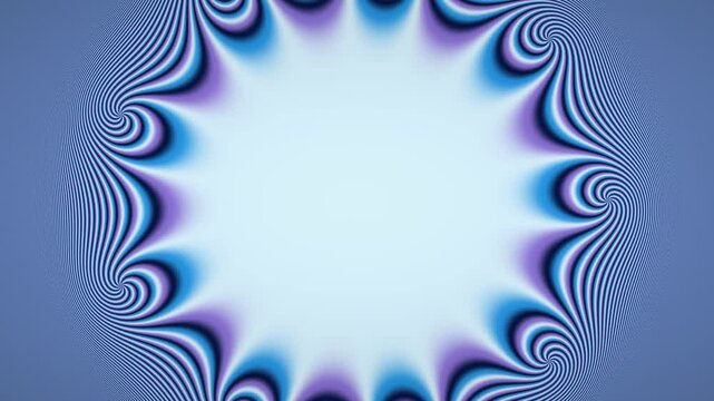 Nona-Star Math Fractal, 9-Pole Interference Pattern