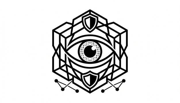 Tribal Celtic Knot Tattoo Vector Design with Geometric Pattern, Symbolic Sphere, Network Lines and Abstract Decorative Illustration for Modern Artistic Concepts