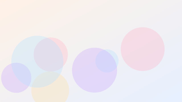 Soft pastel bokeh background with translucent circles, abstract pastel gradient vector backdrop, dreamy muted pastel color graphic for banner design