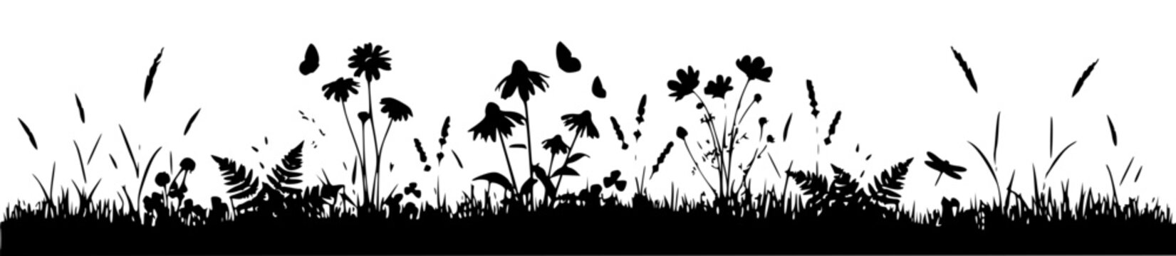 Wide horizontal silhouette vector illustration of a divers T u fmZqXZeCcPvwL7rAsg set with simple line art design featuring sketches, drawings, vector graphics with minimalist and simple illustrations