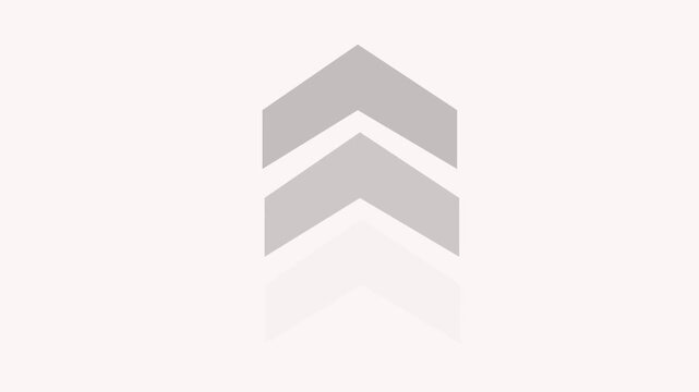 Light gray chevron arrows pointing upward on a soft white background elegant stack of animating against a clean