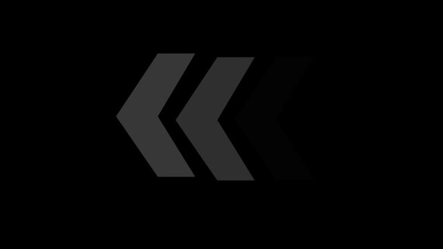 White chevron arrow pointing right on a black background minimalist icon to the against a direction symbol graphic