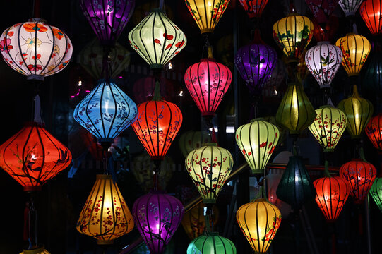 Colorful Vietnamese lanterns