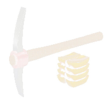 Halftone pickaxe and doughnut