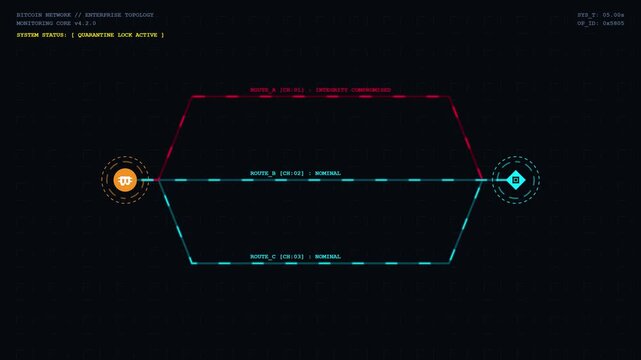 Cryptocurrency Transaction Routing and Network Topology Visualization Interface