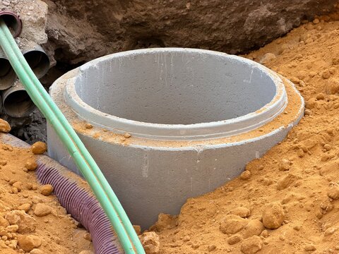 New Sewer Drain Installation in Sand