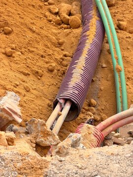 Plumbing Pipes and Drain Fitting Underground
